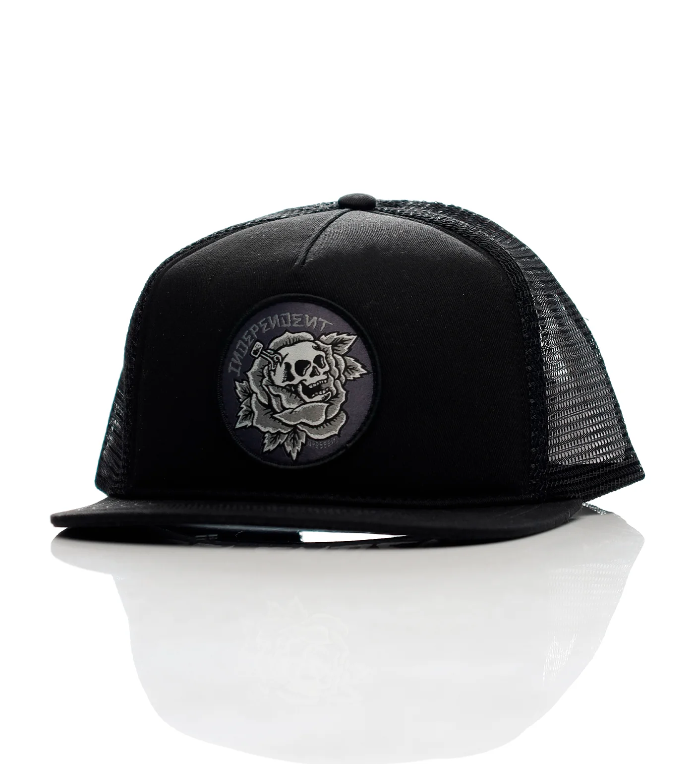 Dressen Skull Rose Snapback, Black