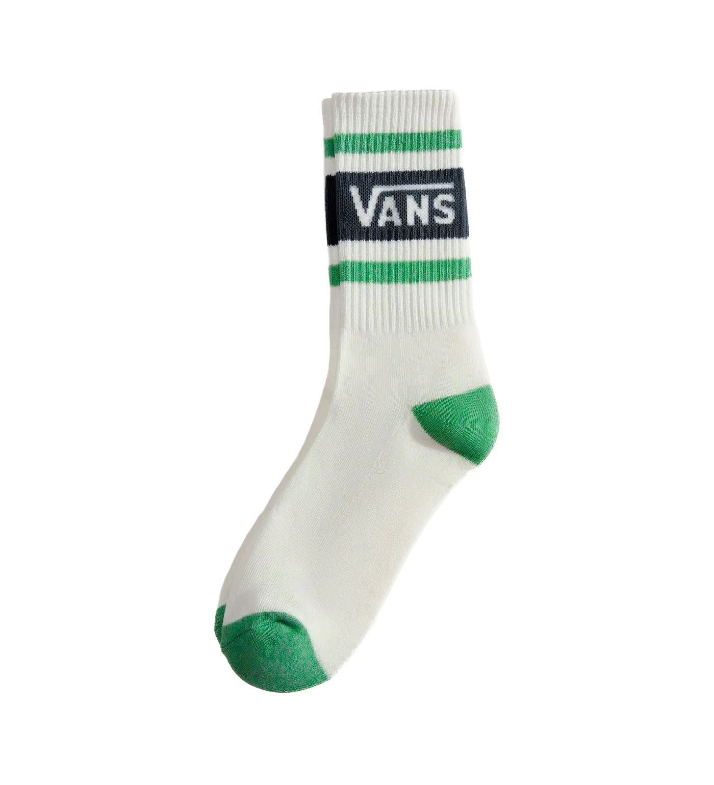 Drop V Crew, White/Green