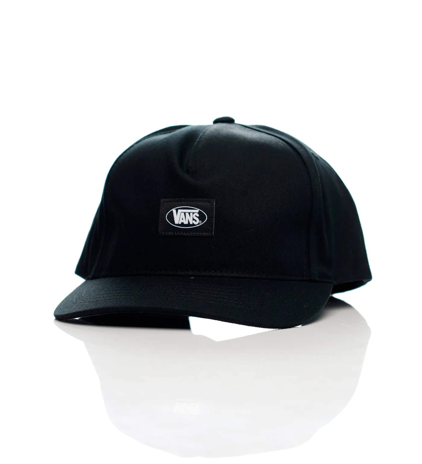 Drop V Oval Snapback, Black