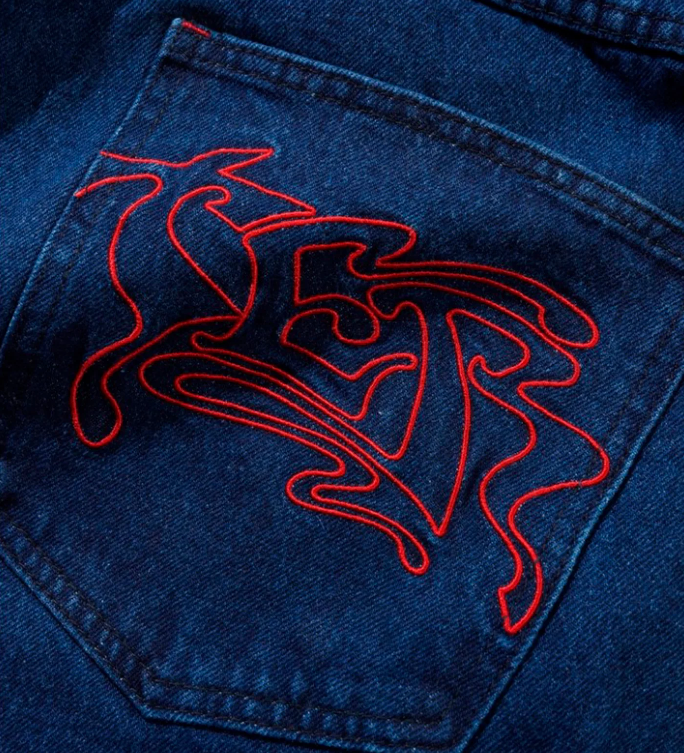 Drummer Baggy, Raw Dark Indigo - Image 3