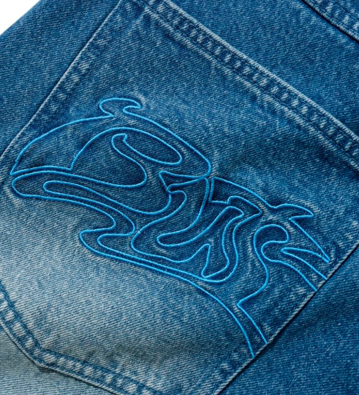 Drummer Baggy, Stone Wash Blue - Image 3