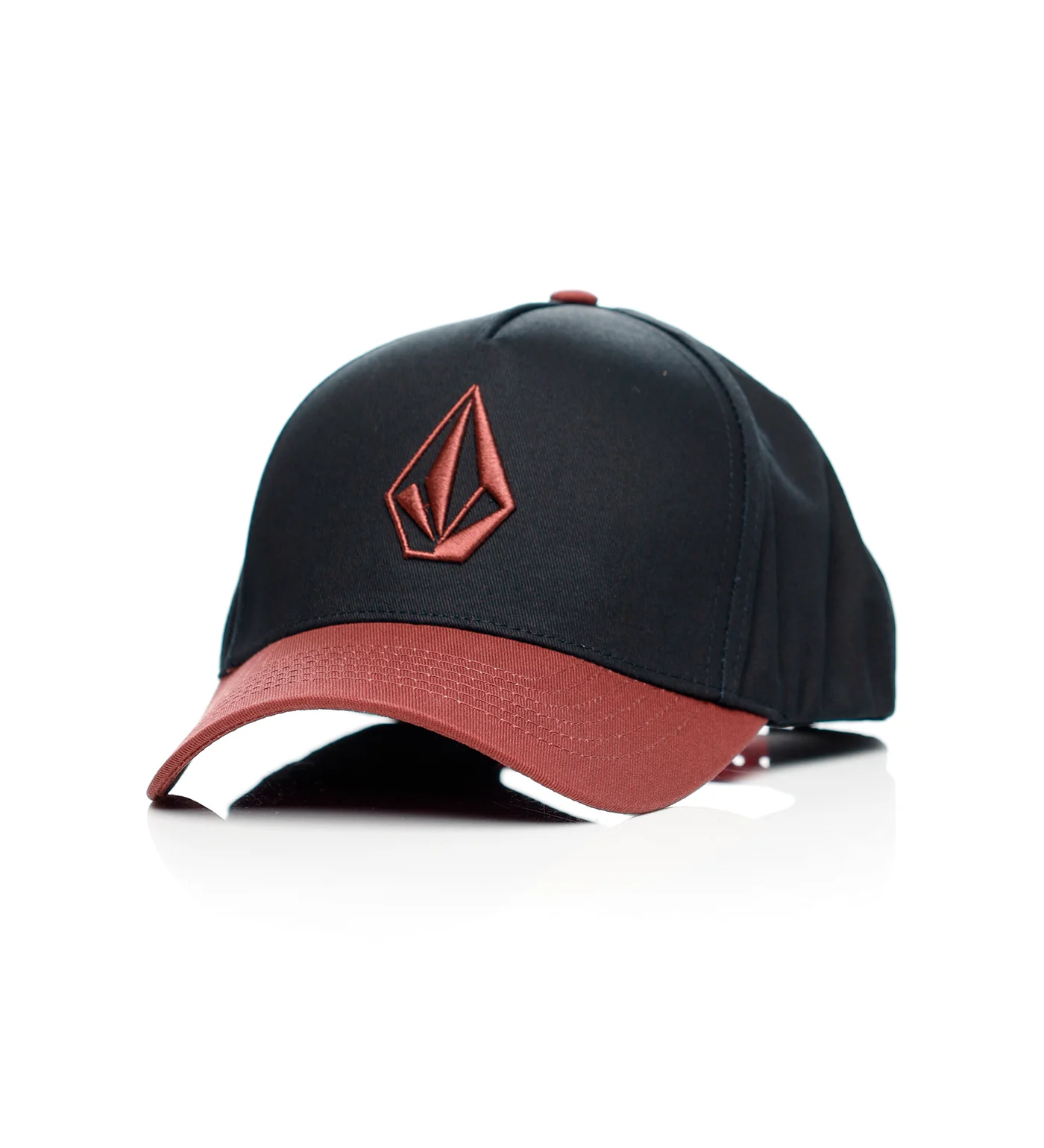 Embossed Stone, Black/Merlot