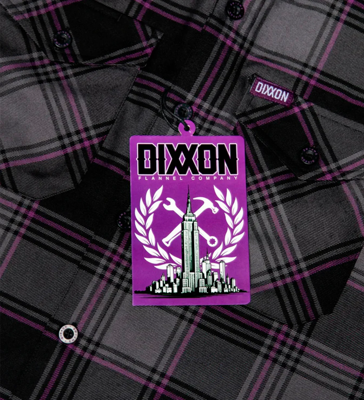 Empire Flannel, Black/Purple - Image 3