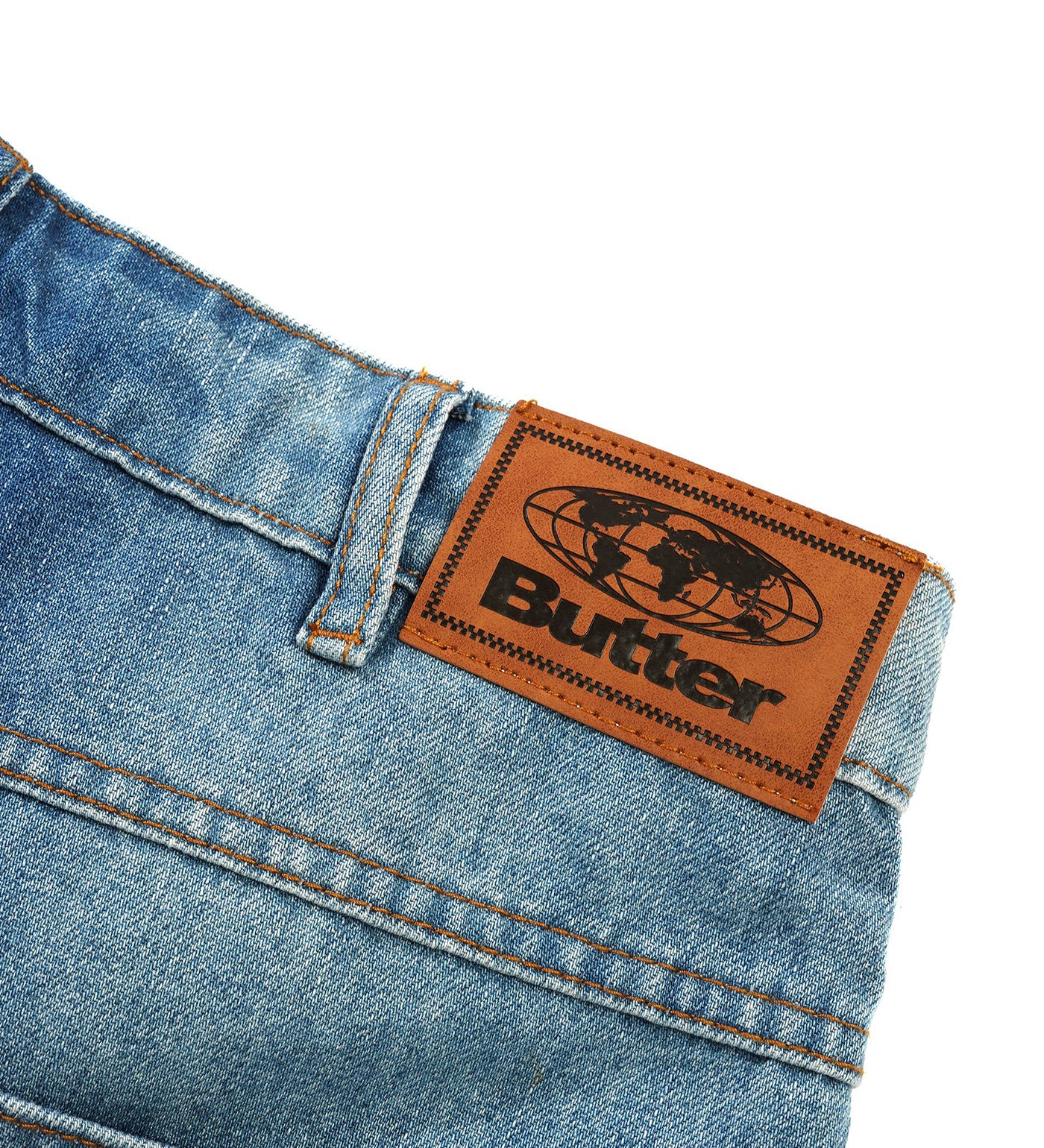 Encounter Denim Shorts, Washed Slub Blue - Image 4