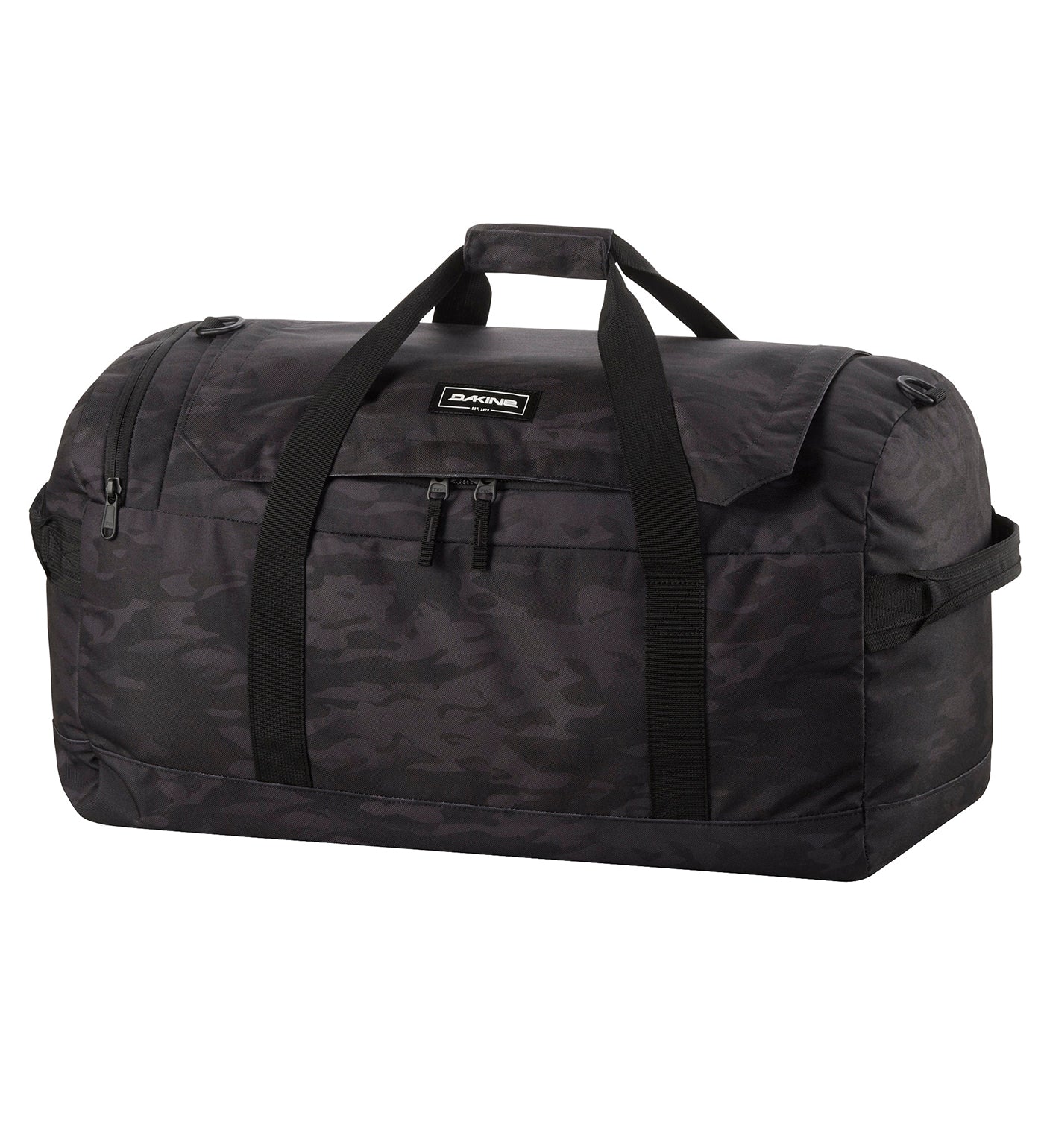 EQ Duffle 50L, Black Vintage Camo