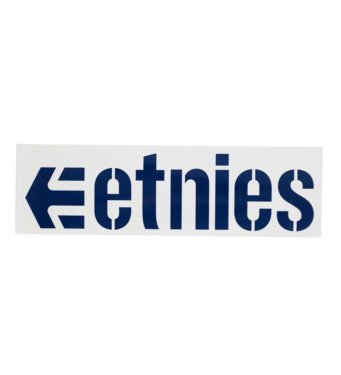 Stencil Logo 9, Navy/White