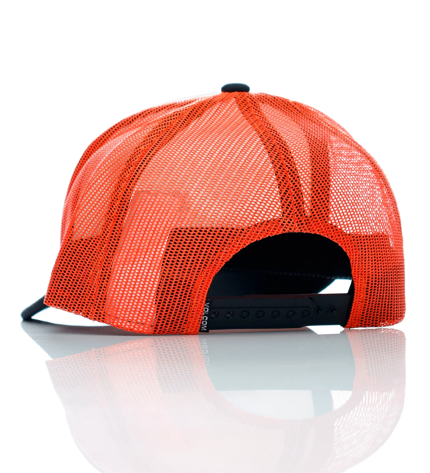 Even Lay Workwear Trucker, Black/White/Orange - Image 2