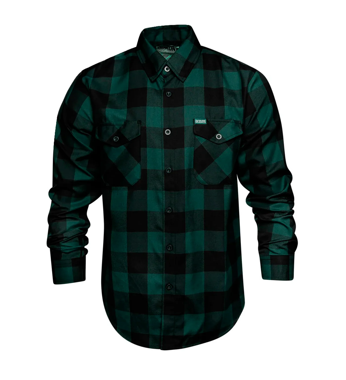 Evergreen Heritage Flannel, Green/Black