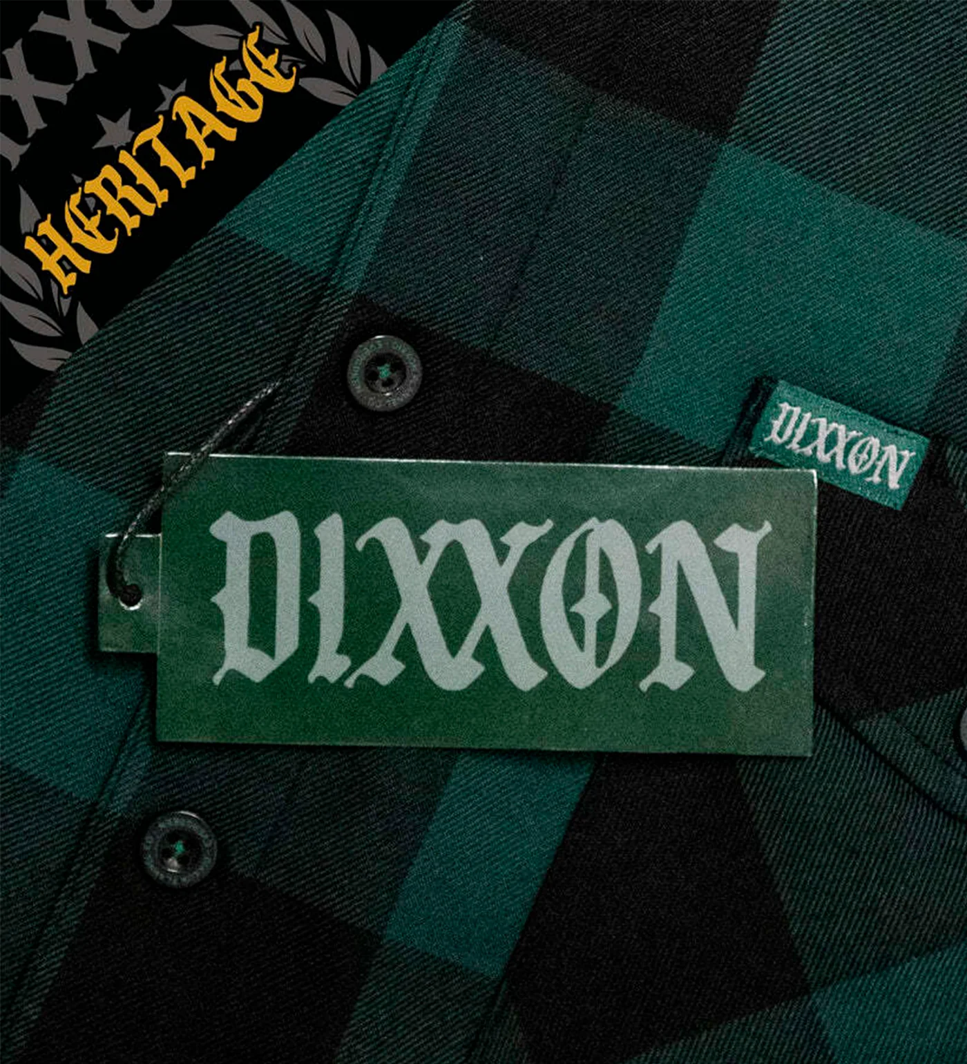Evergreen Heritage Flannel, Green/Black - Image 3