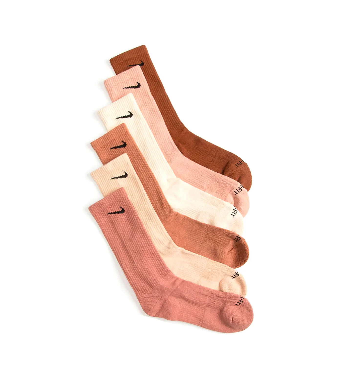 Everyday Plus Crew Cushioned 6-Pack, Natural Multi