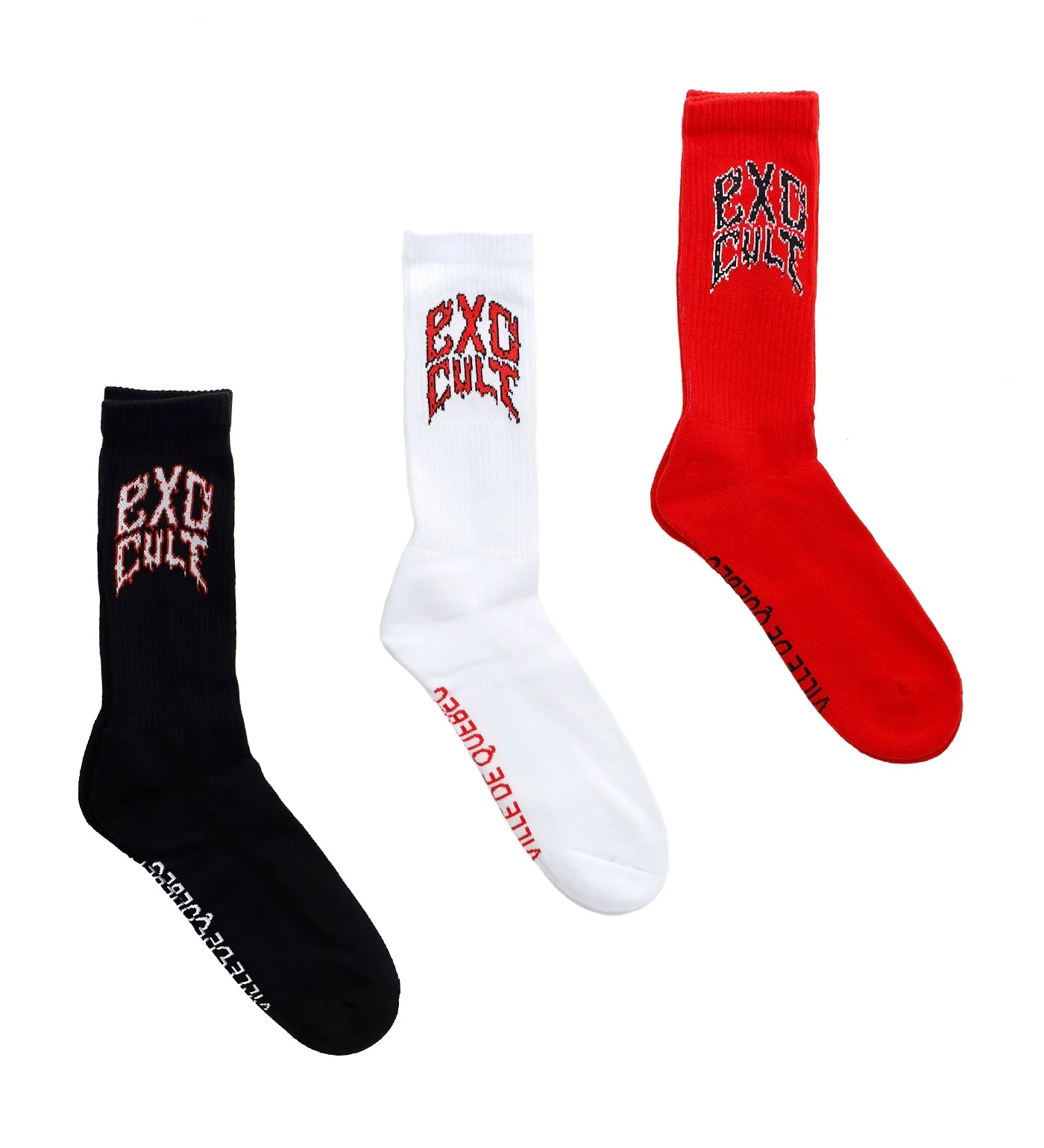 Exo Cult 3-Pack, Black/Red/White