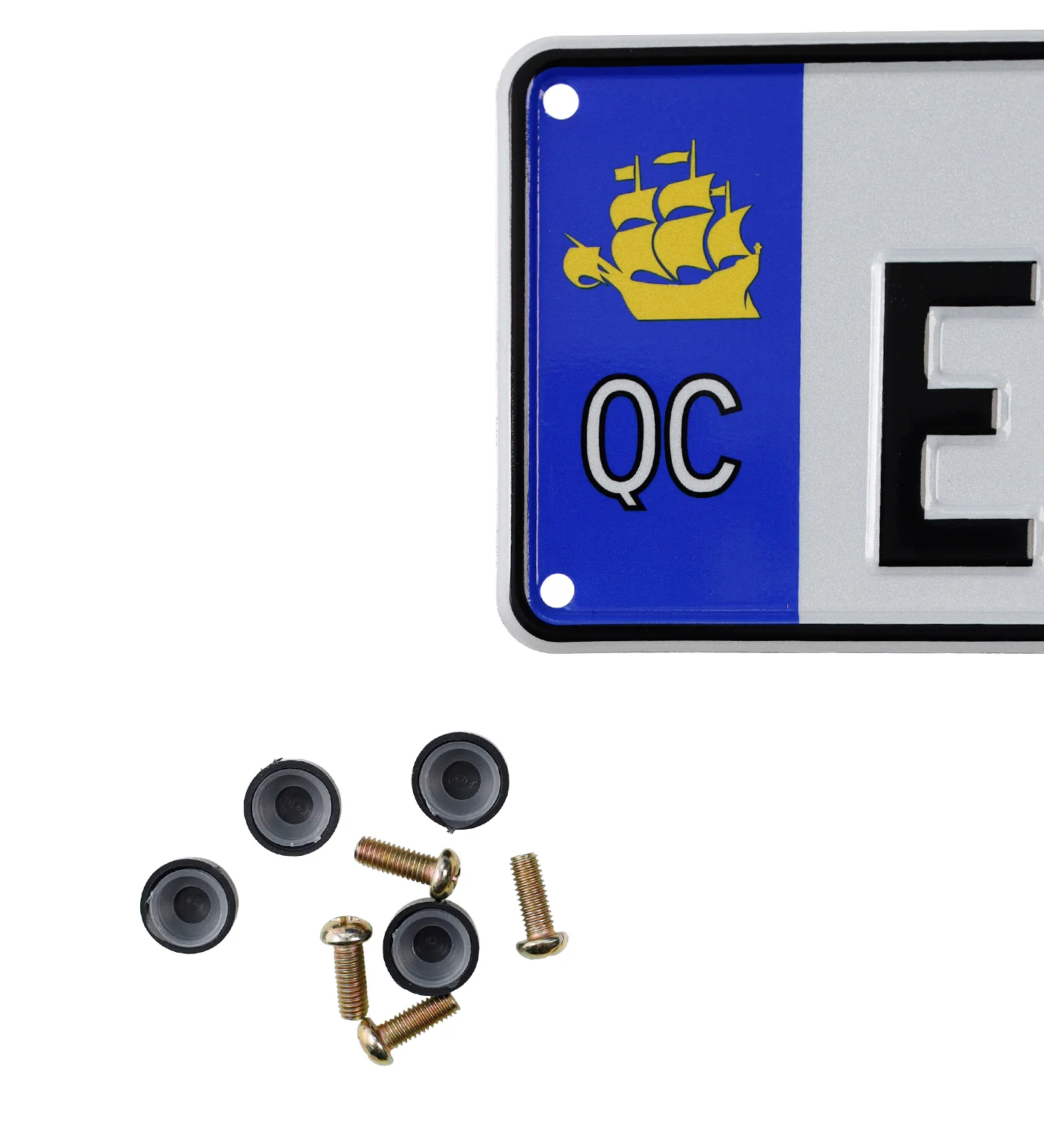 Euro License Plate, White - Image 2