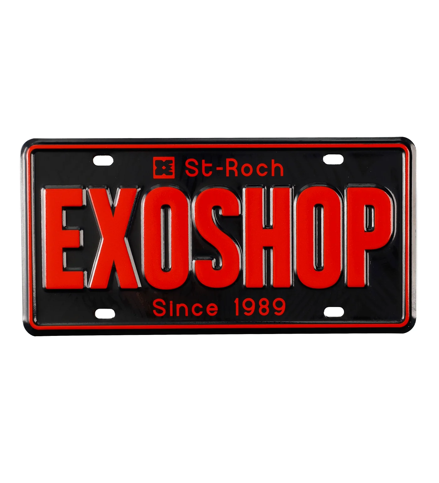 License Plate, Black