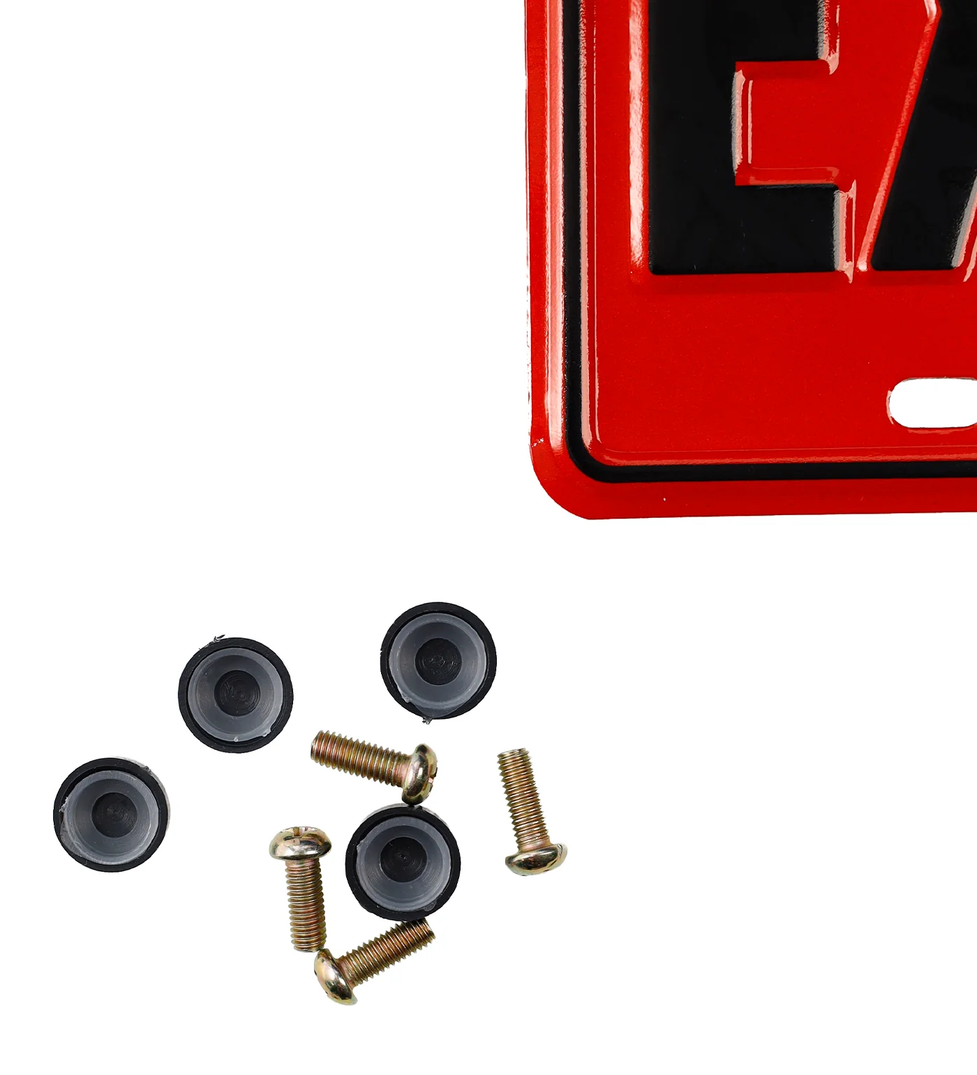 License Plate, Red - Image 2