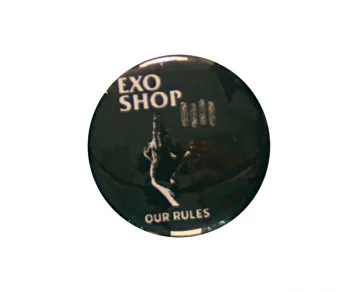 Our Rules Pin, Black