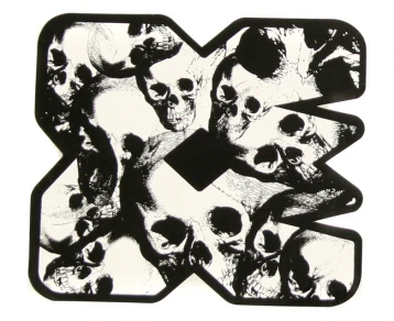 Skull Icon (J), Black/White