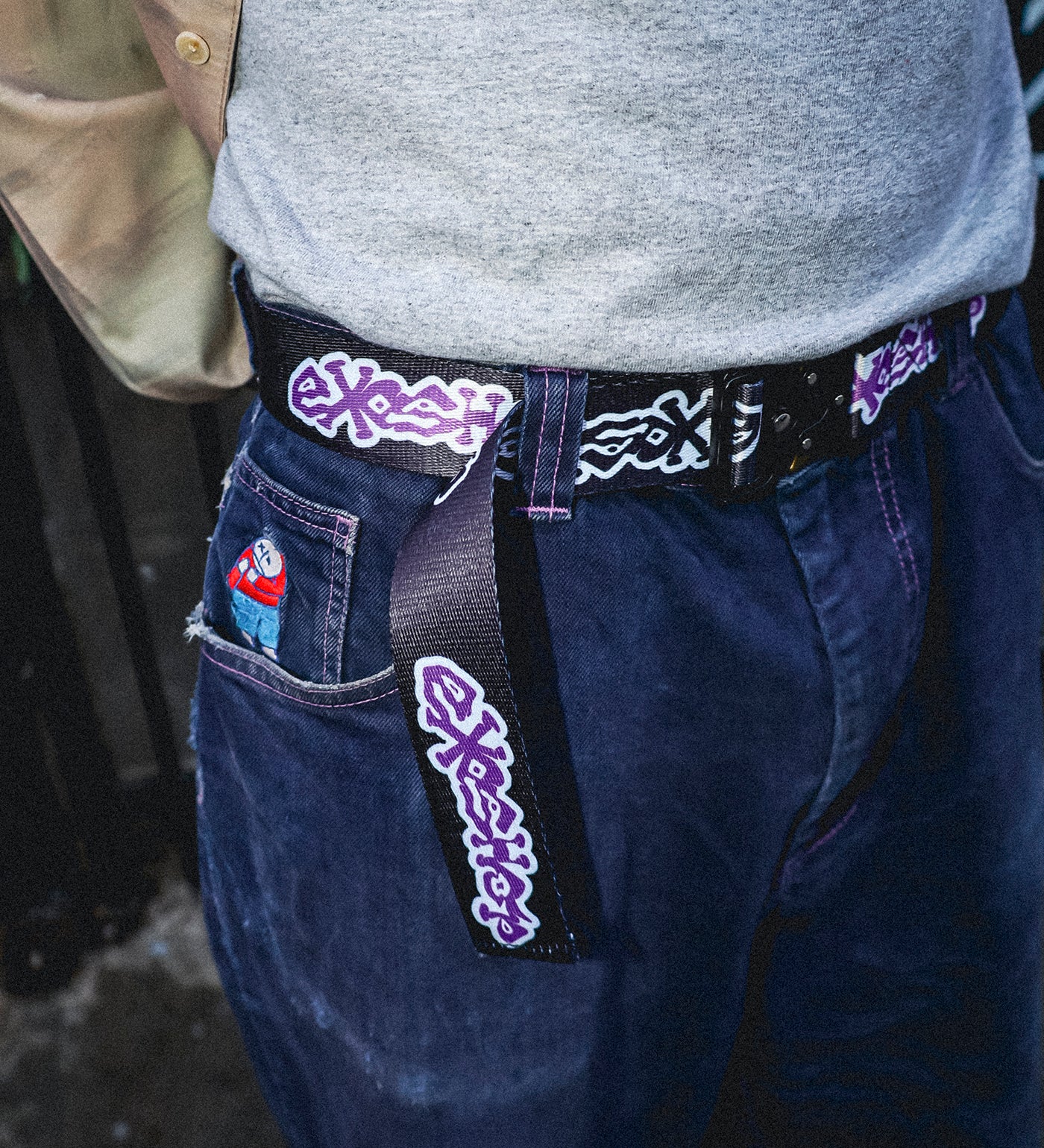 Exopia Tactical Belt, Black/White/Purple - Image 3