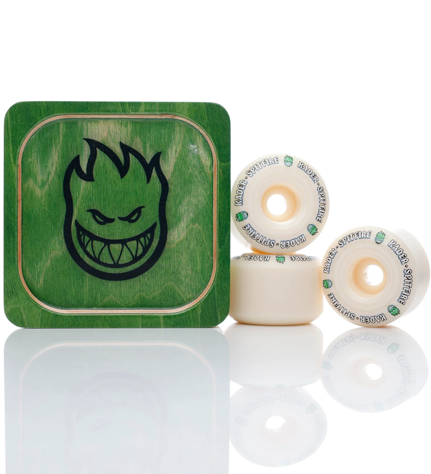 F4 Kader Puffs Radial Full 99a (With Wood Tray), Natural/Green - Image 3