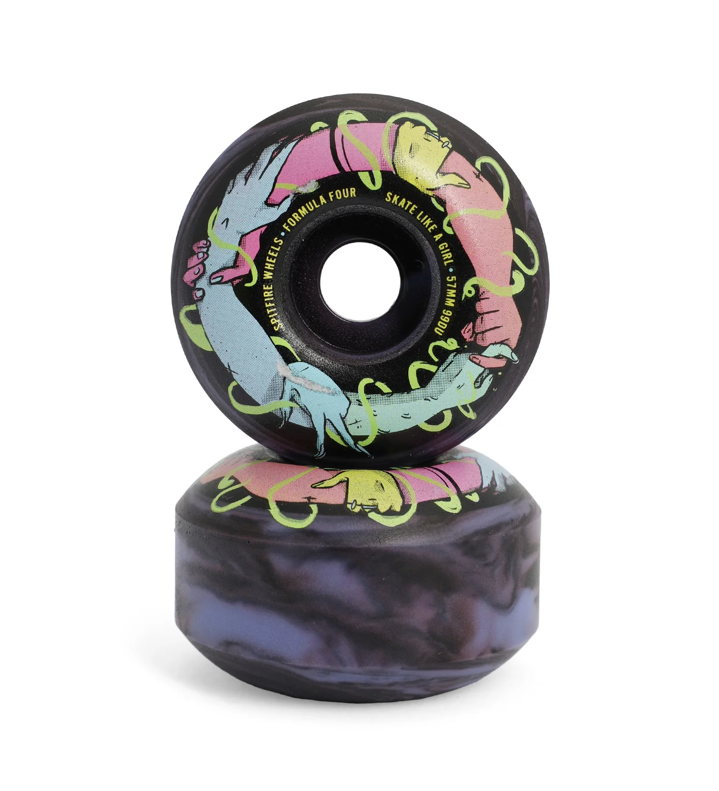 F4 Sk8 like a Girl, Black/Lavender