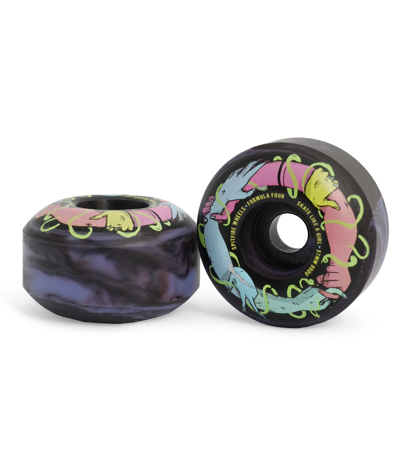 F4 Sk8 like a Girl, Black/Lavender - Image 2