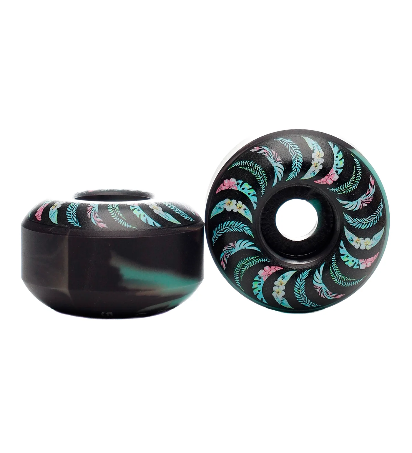 F4 Team Floral Classic 99A, Teal Swirl/Black - Image 2