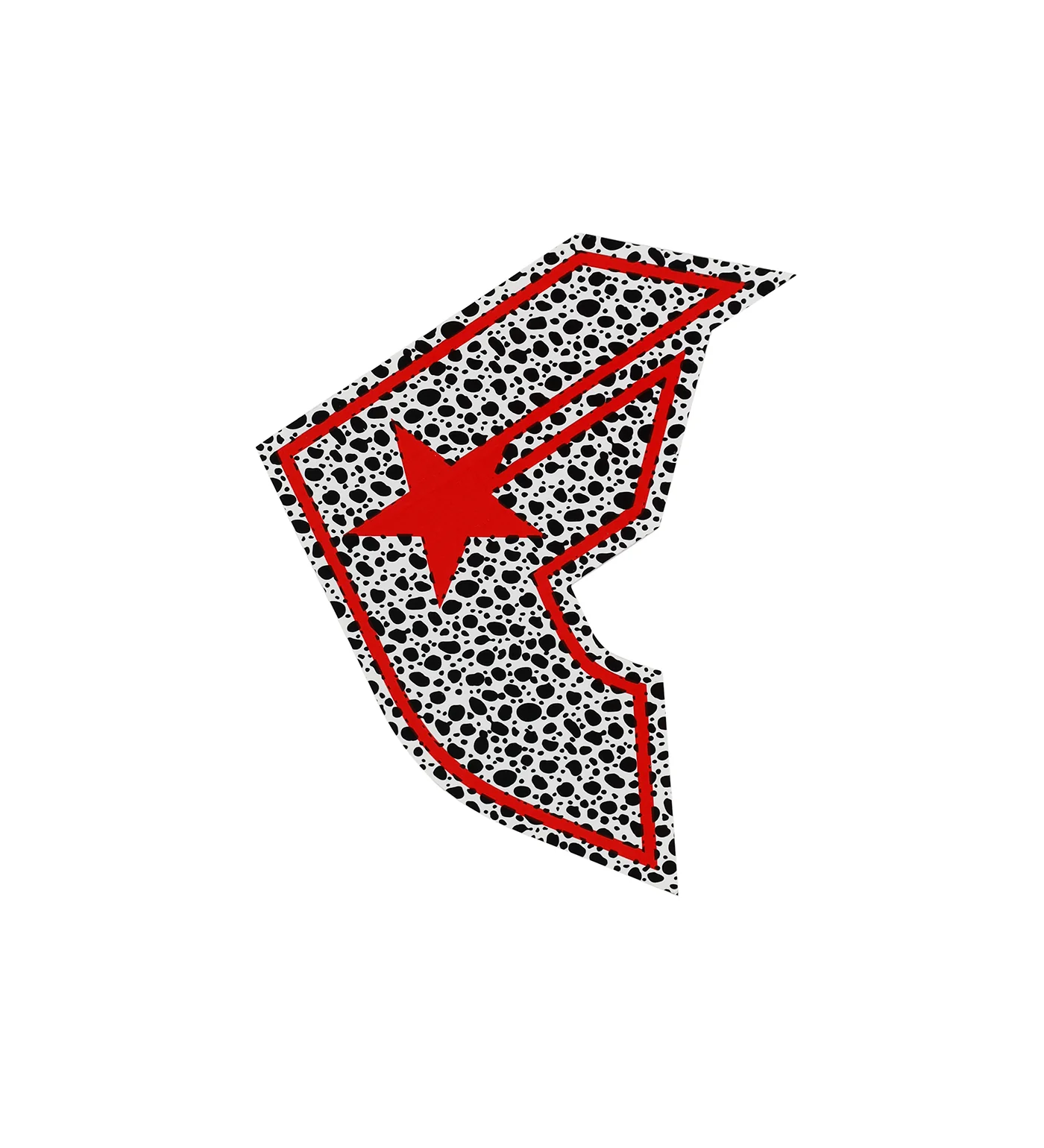 Dalmation Med, Black/White/Red