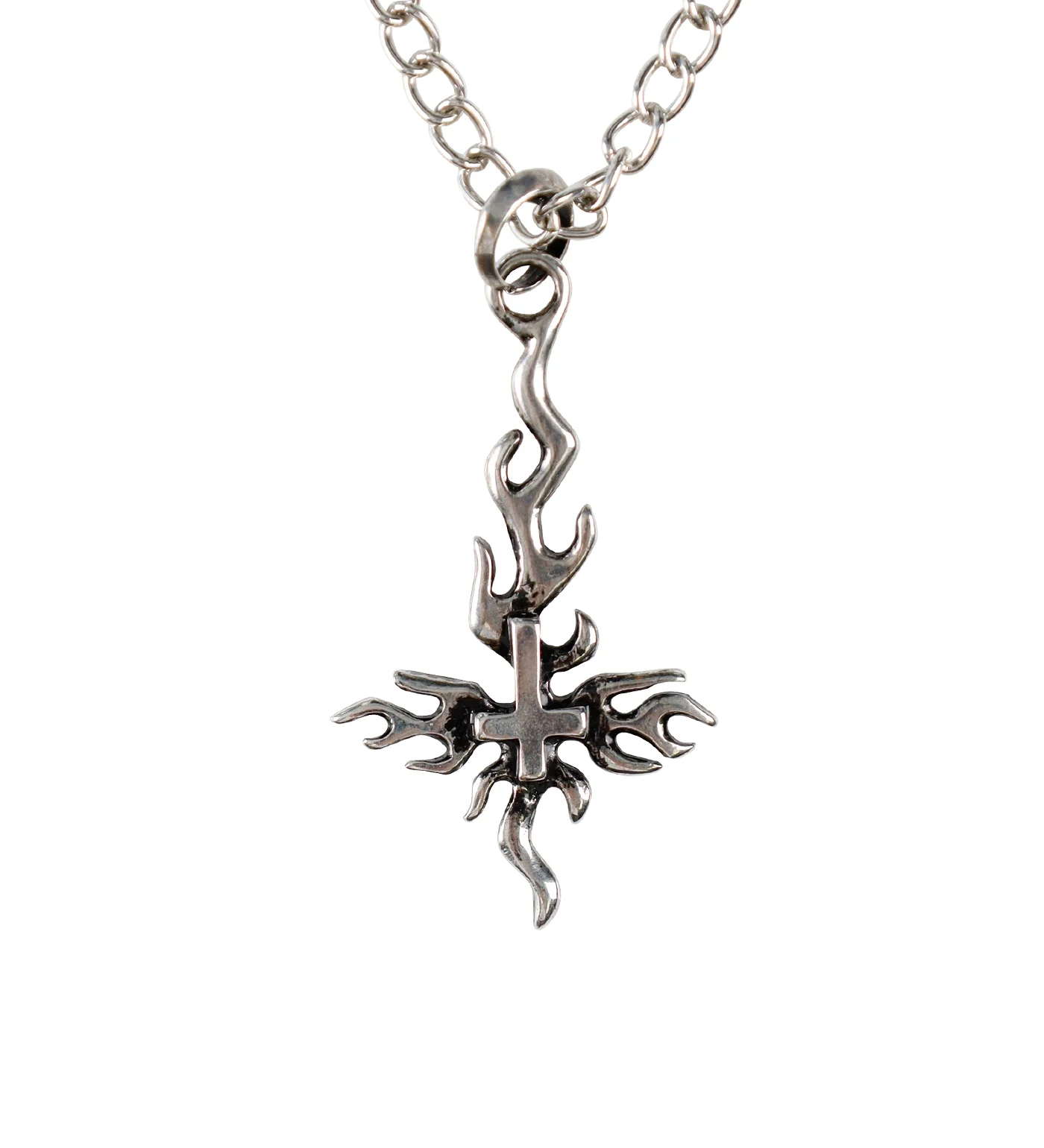 Fire Cross Inverted (2B), Silver