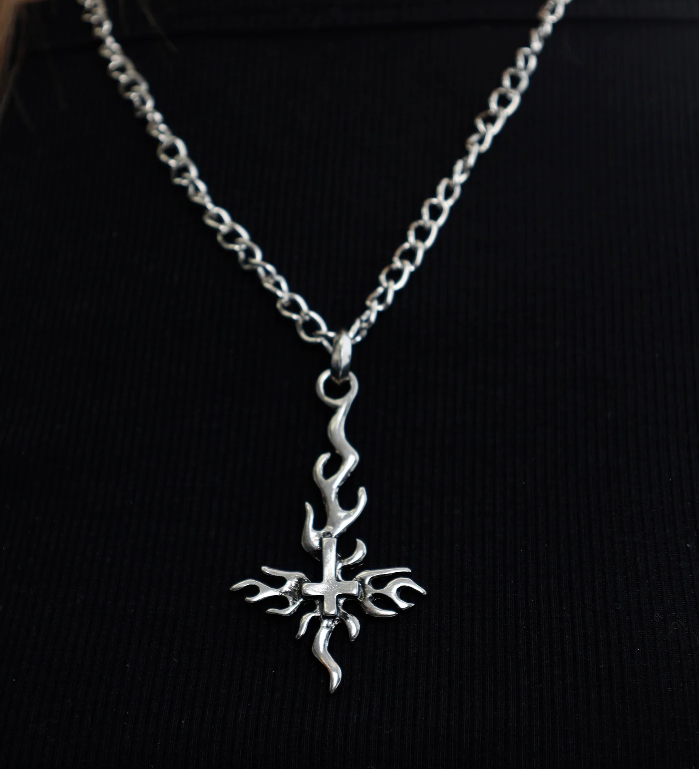 Fire Cross Inverted (2B), Silver - Image 5