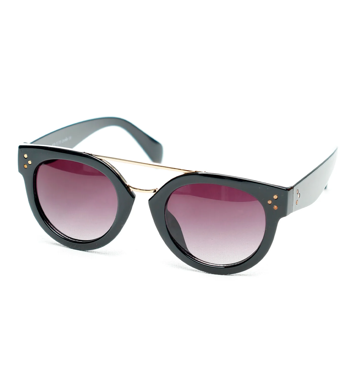 Double Metal Clubmaster, Black/Gold