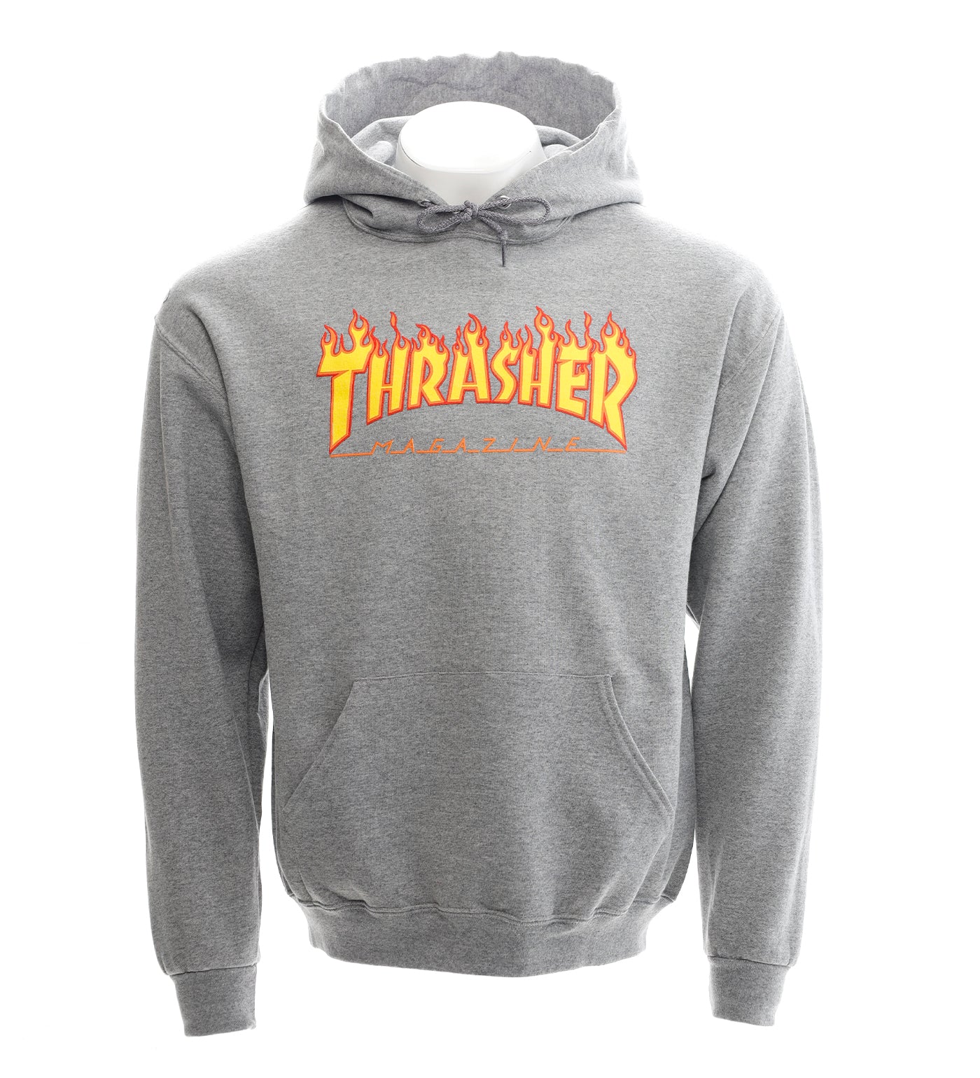 Flame Logo, Athletic Grey