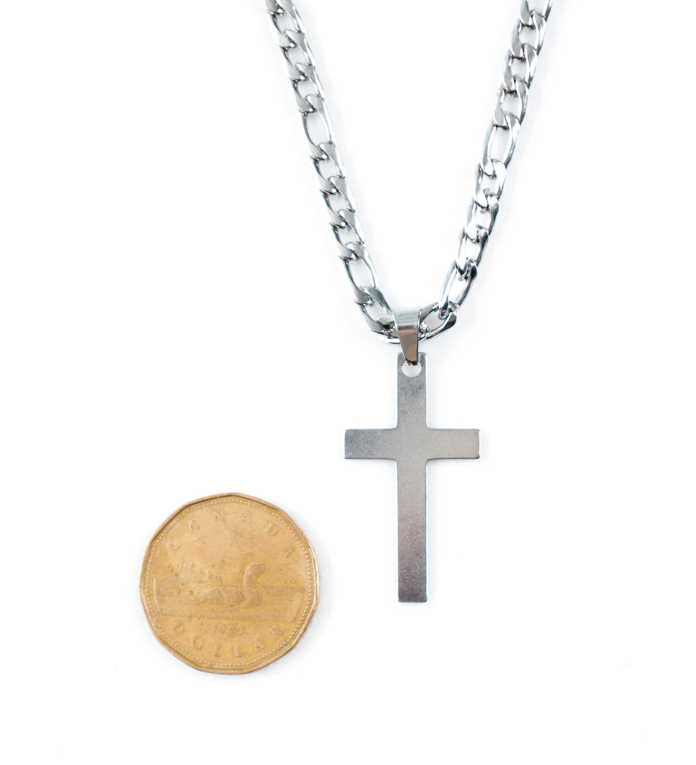 Flat Cross Stainless, Silver (1A) - Image 2