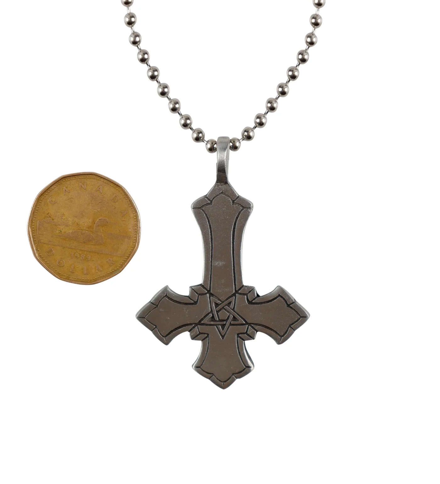 Fleury Cross With Star, Silver/Black (2B) - Image 2