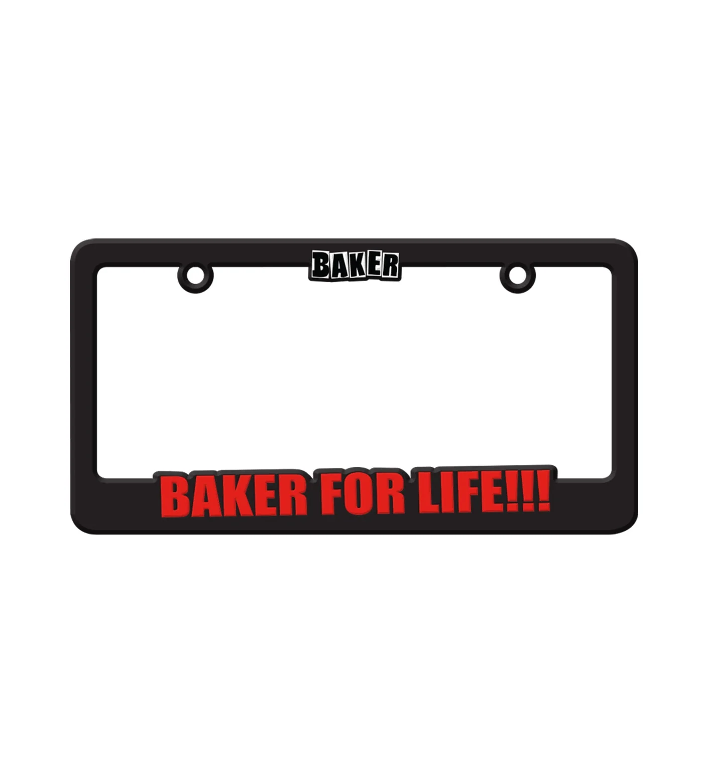 For Life License Plate, Black