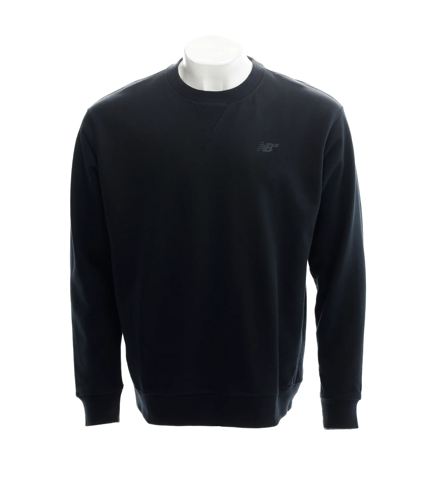 French Terry Logo Crew, Black