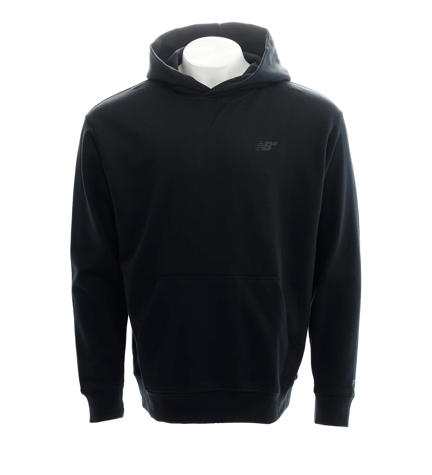 French Terry Logo Hood, Black
