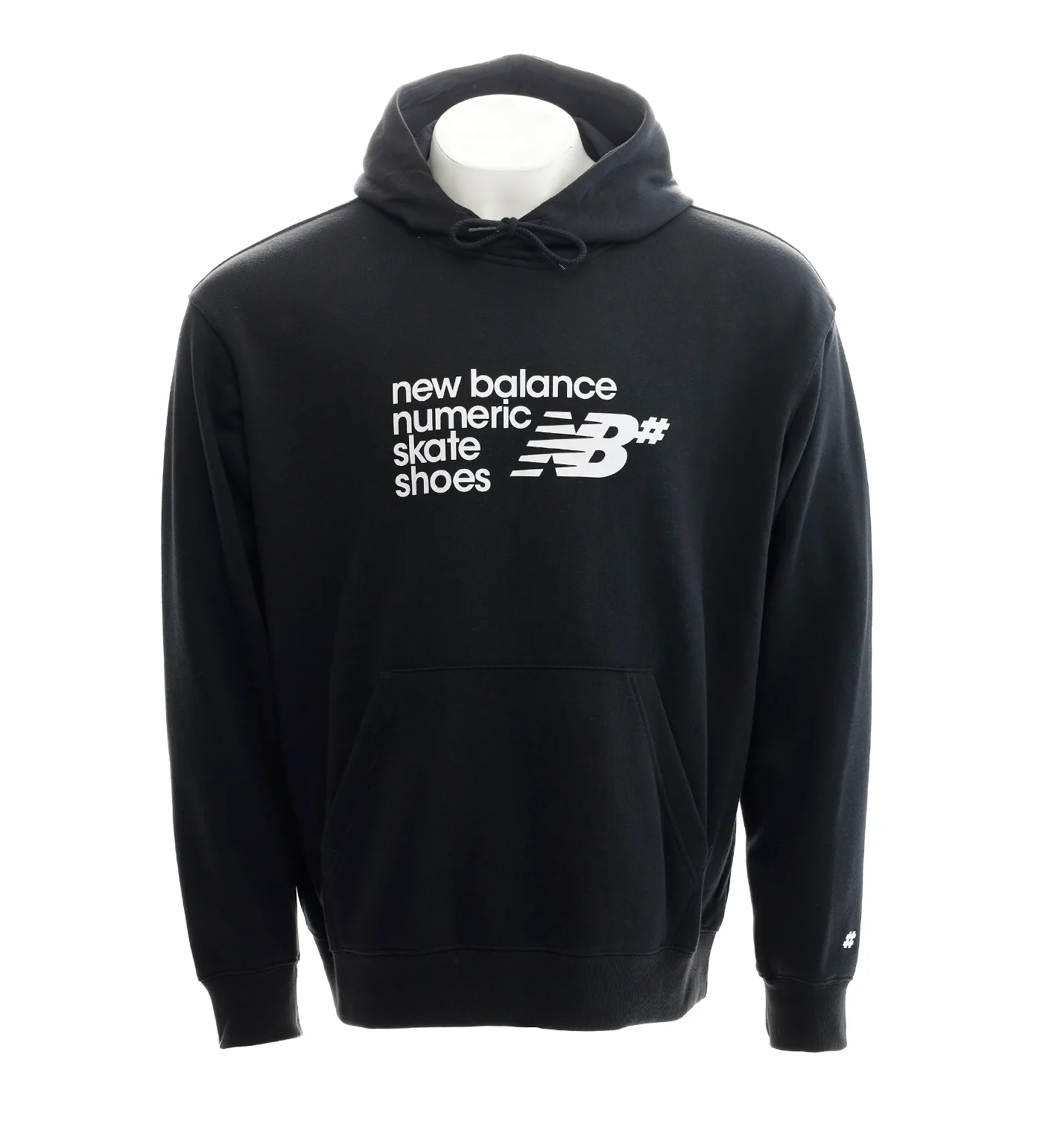 French Terry Small Logo Hood, Black