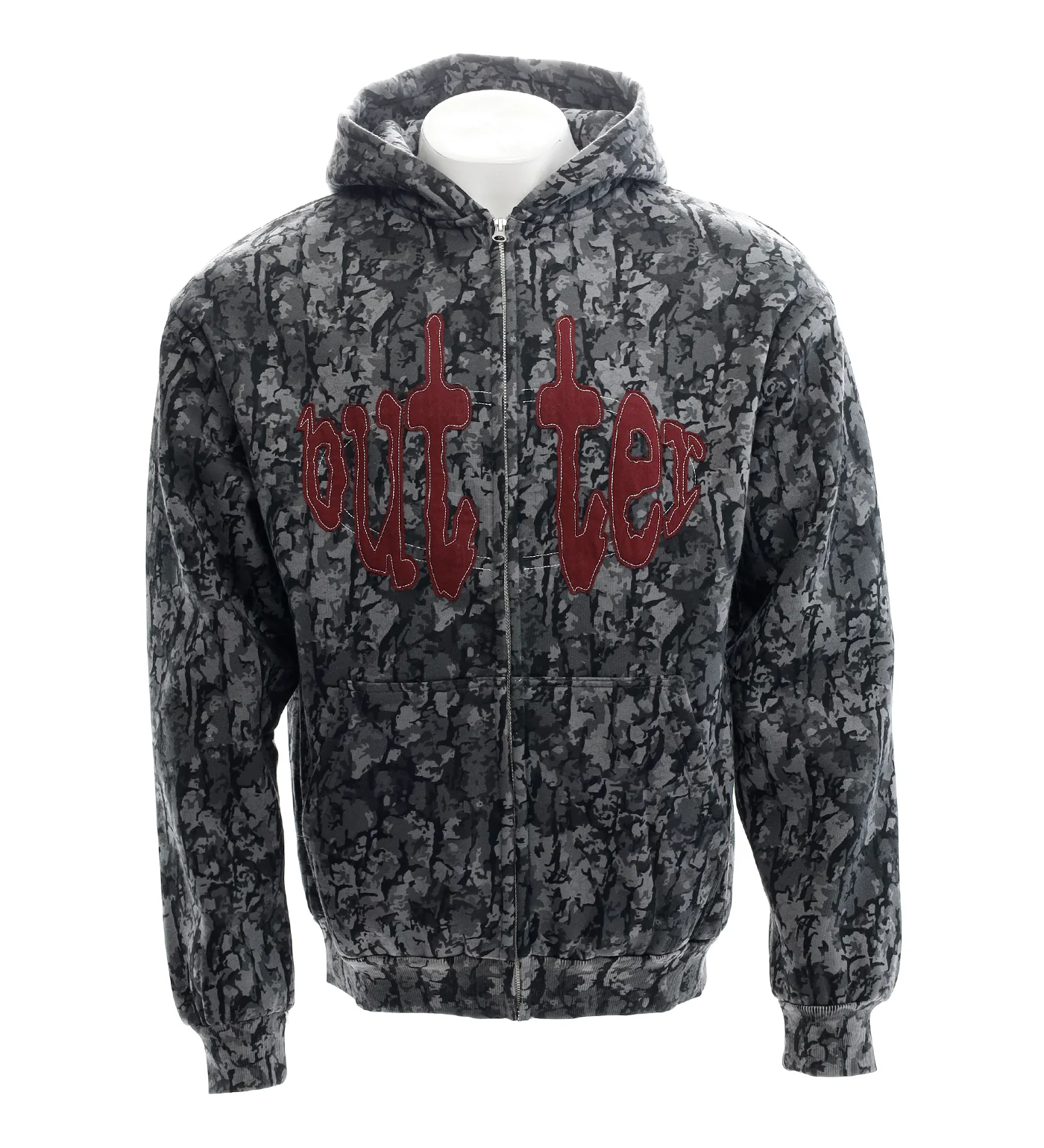 Frenzy Zip-Thru, Grey Camo