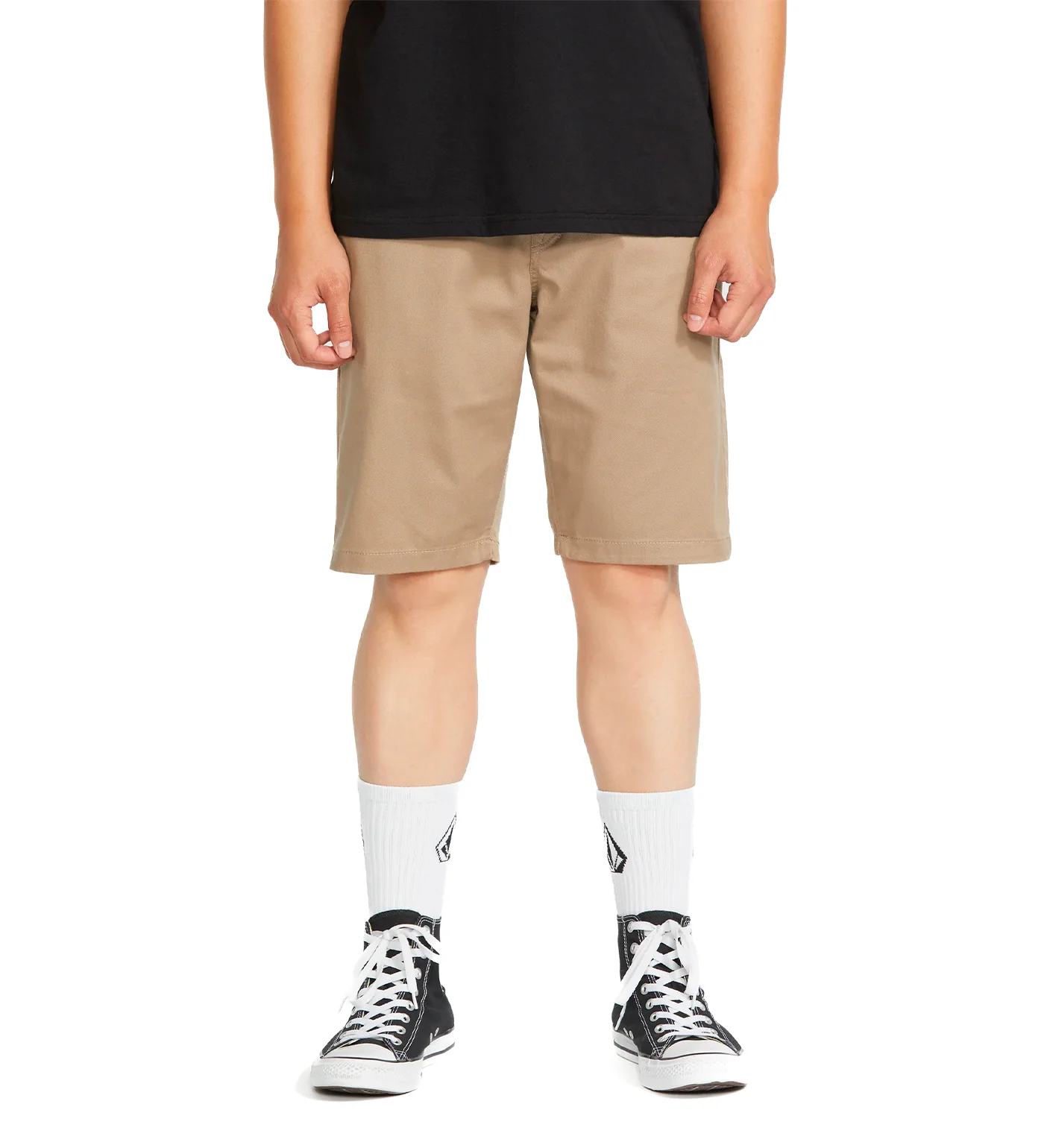 Frickin Modern Stretch Shorts, Khaki - Image 3