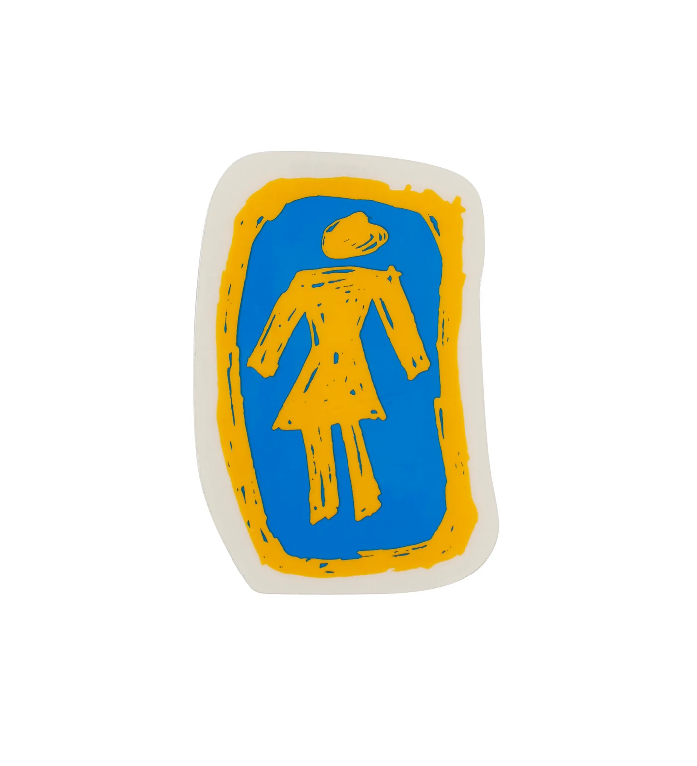 Scratch Logo Medium, Yellow / Blue / White