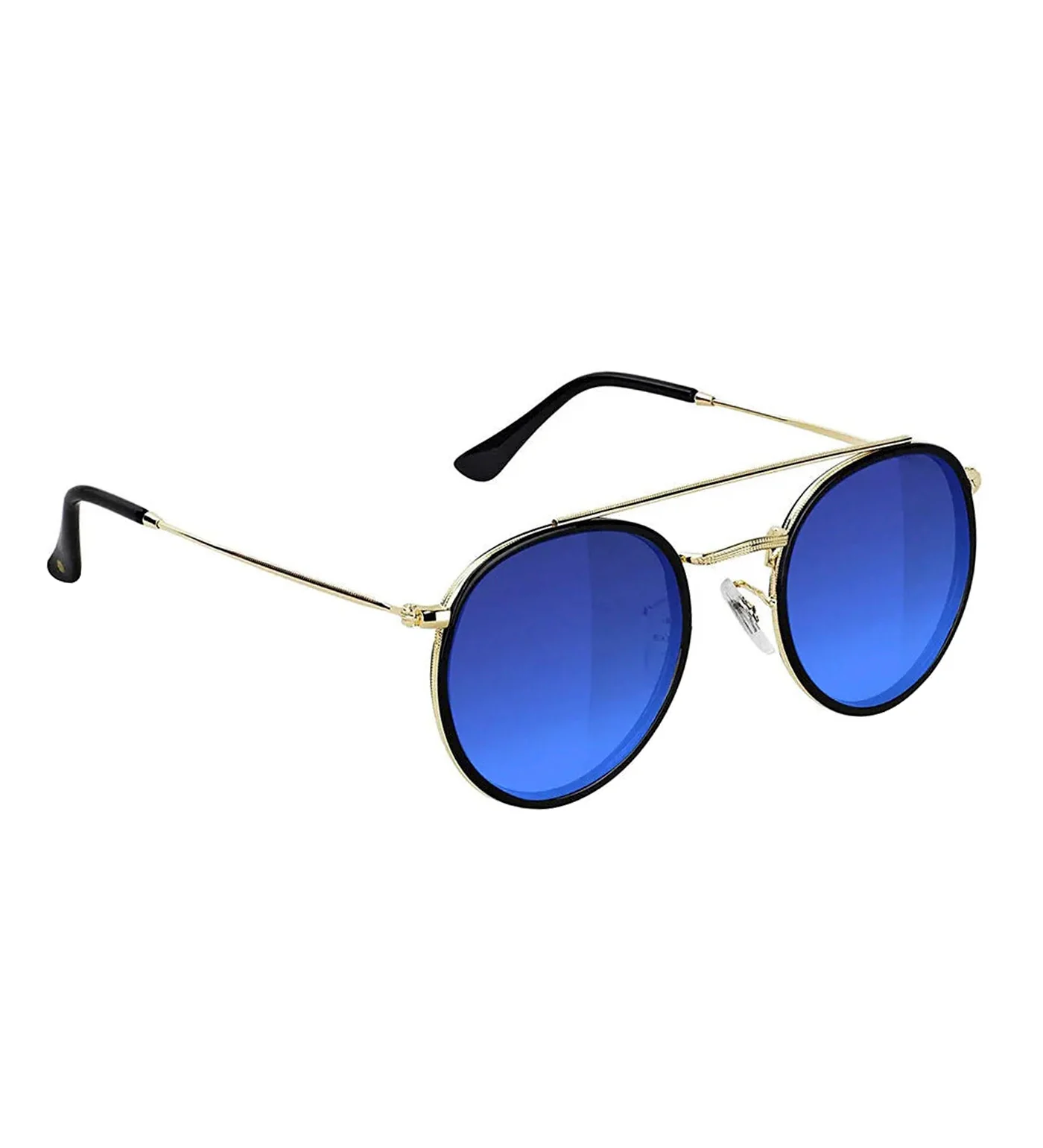 Parker Polarized , Black/Gold/Blue Mirror