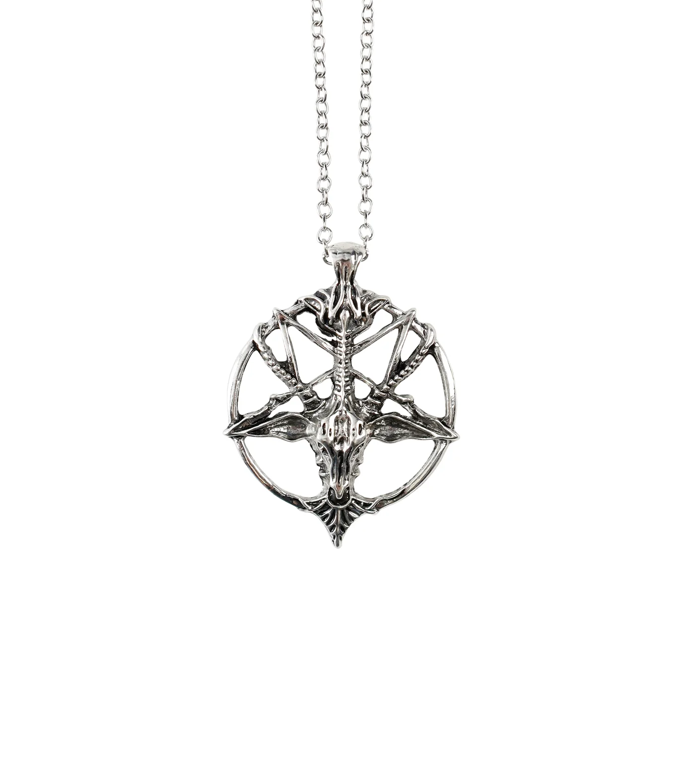 Goat Pentagram EX-1139907, Silver (2C)