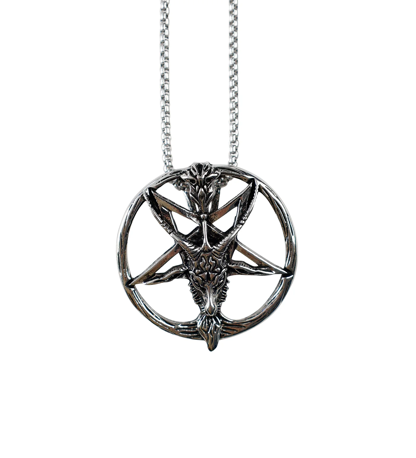 Goat Pentagram, Silver (2C)