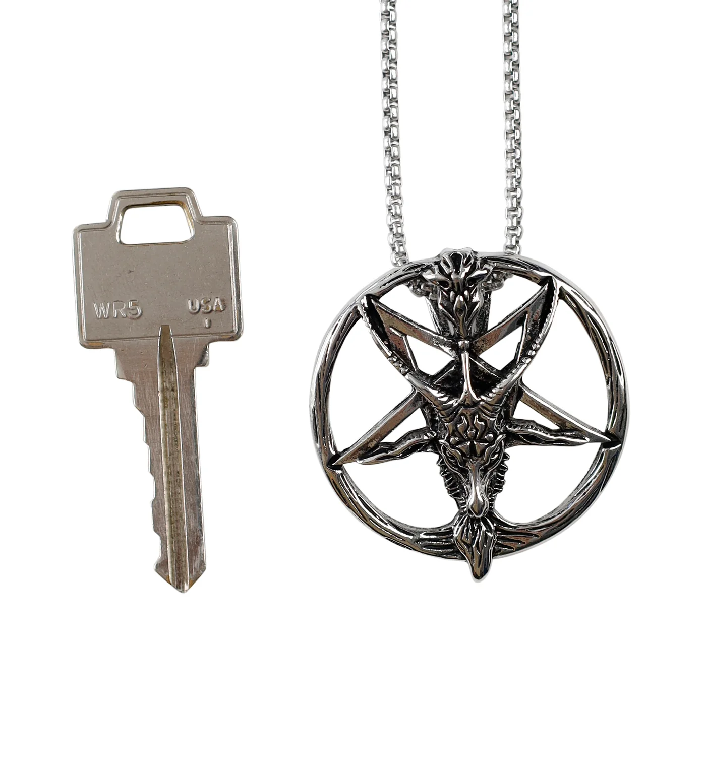 Goat Pentagram, Silver (2C) - Image 2