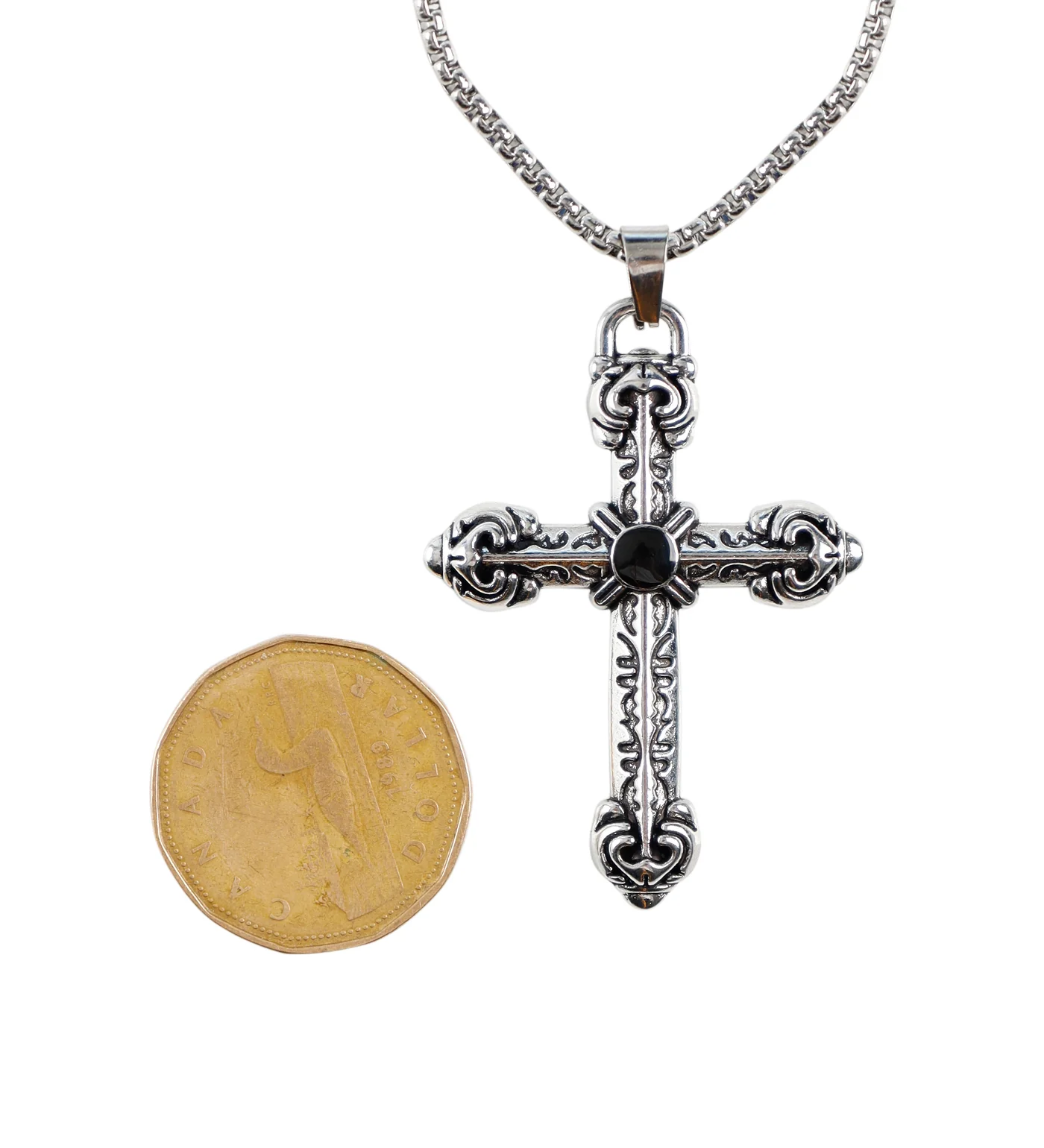 Gothic Cross, Silver(2A) - Image 2