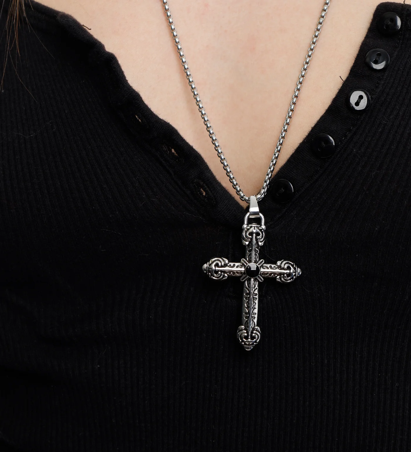 Gothic Cross, Silver(2A) - Image 5