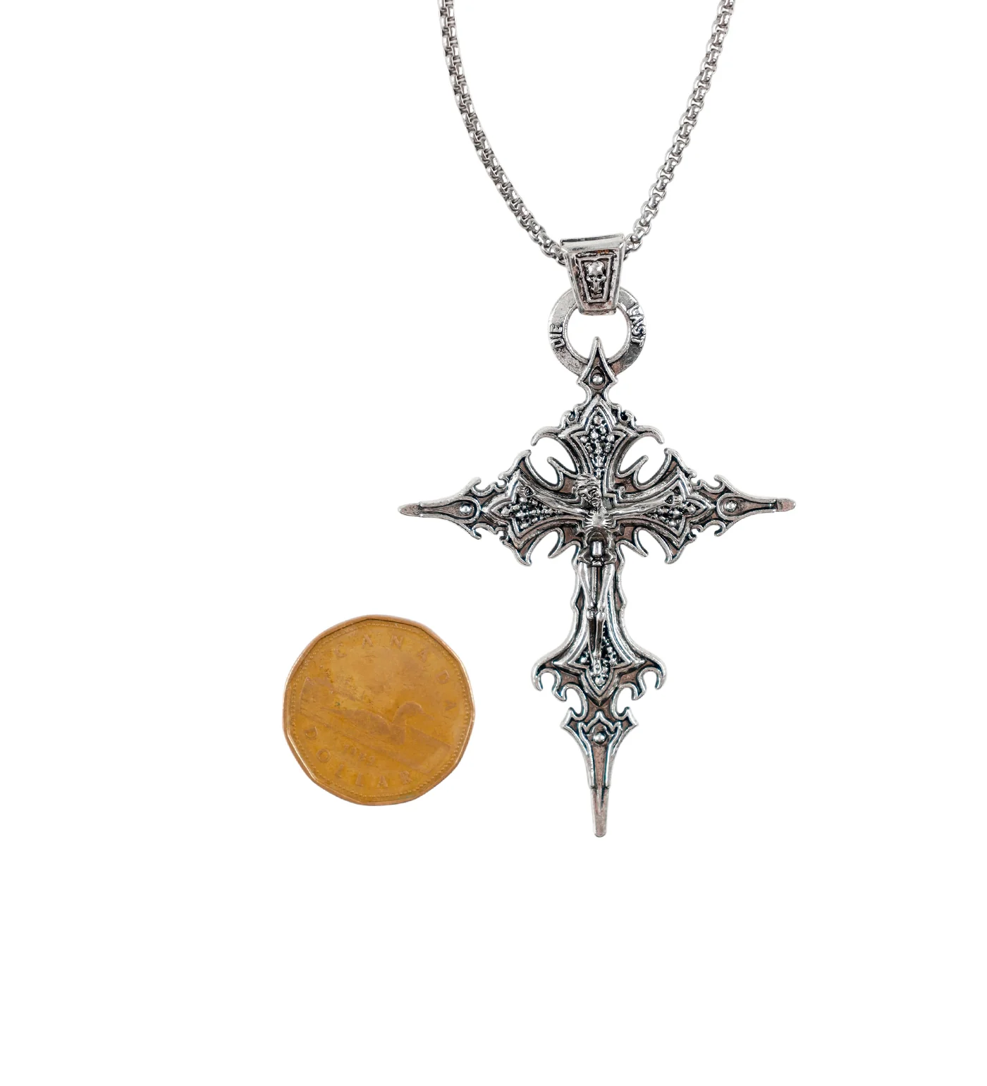 Gothic Nail Cross, Silver(2A) - Image 3