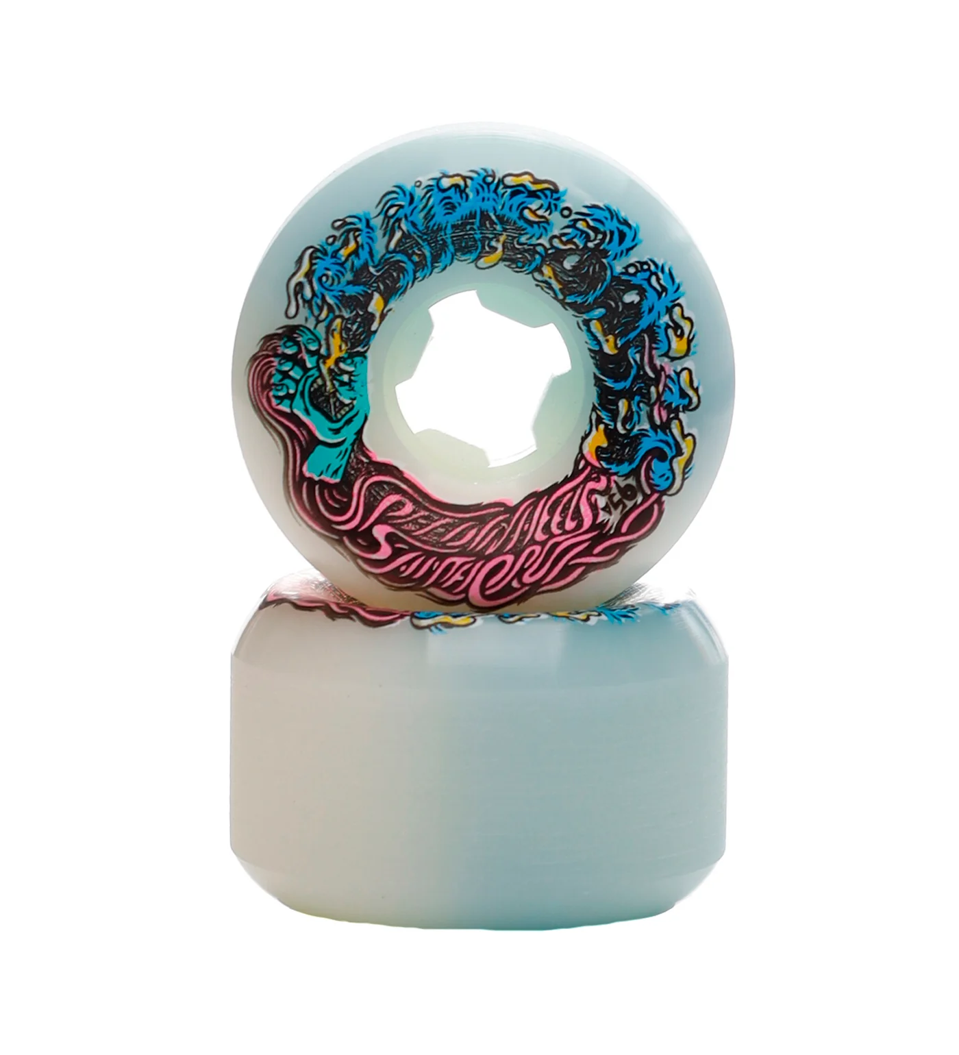 Hairballs 50-50 95a, White/Teal