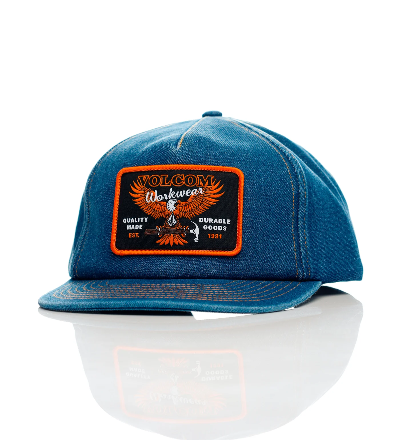 Hammered Work Snapback, Dust Bowl Indigo