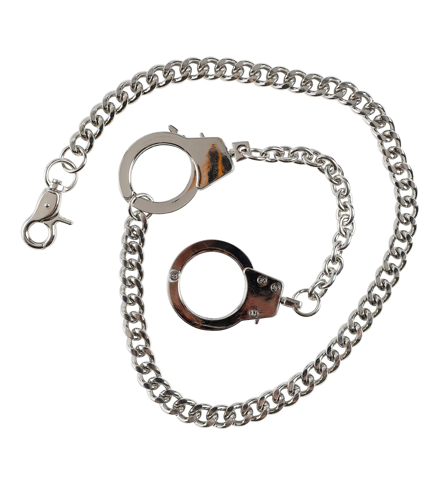 Handcuffs Wallet Chain, Silver - Image 2