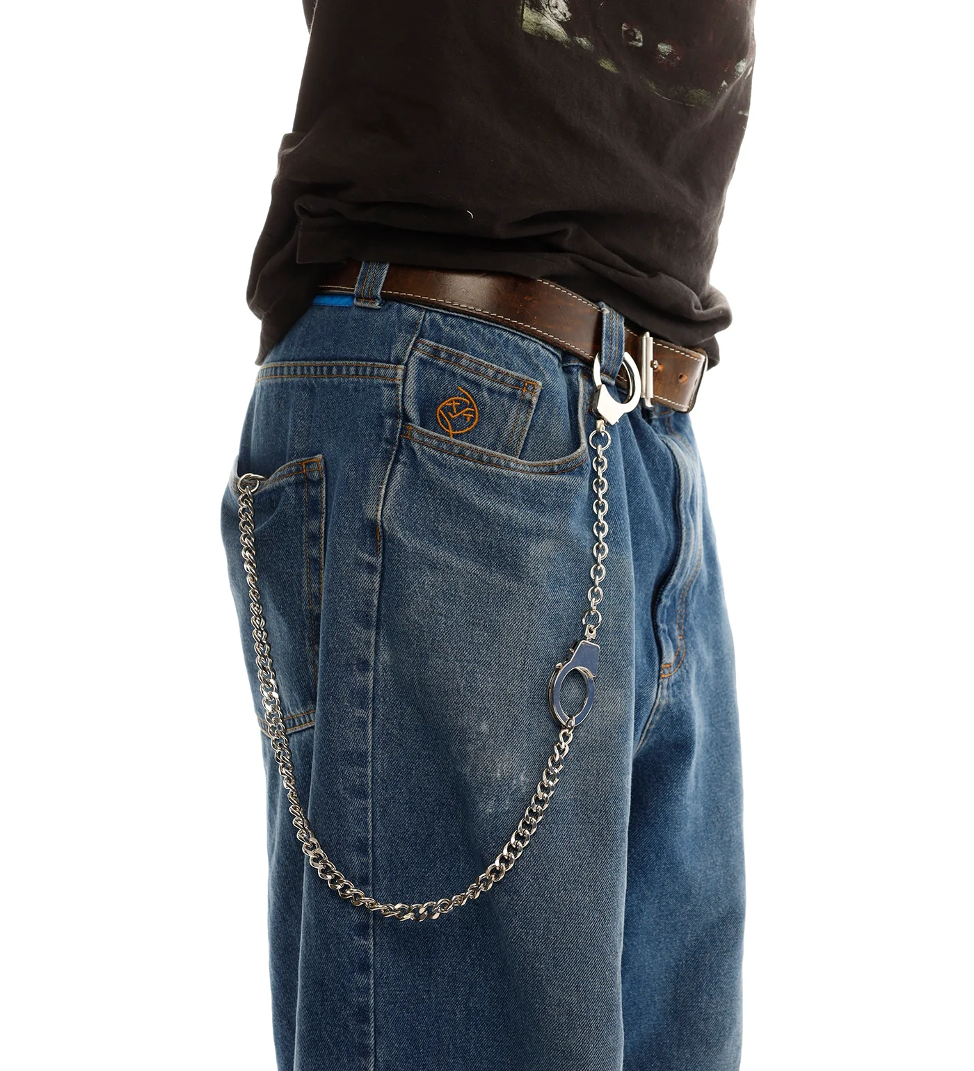 Handcuffs Wallet Chain, Silver - Image 3